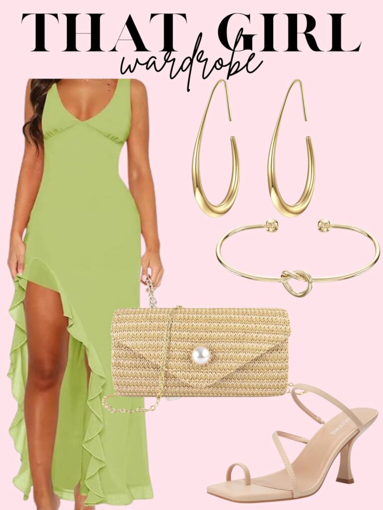 maxi summer dress green