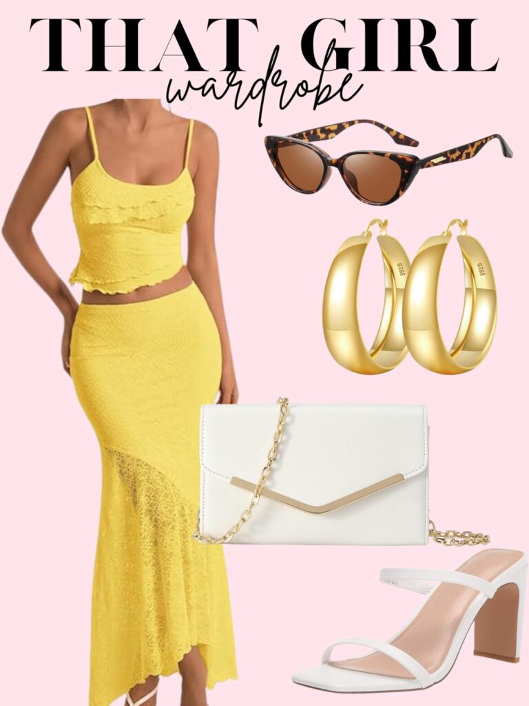 long yellow dress