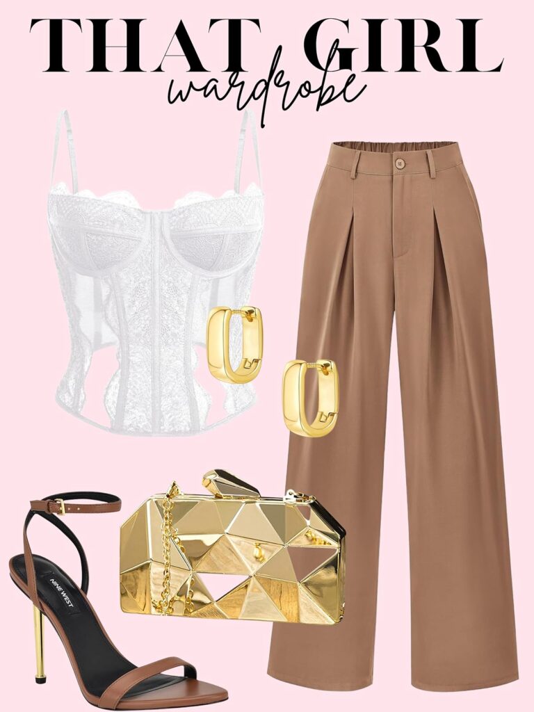 white corest top
