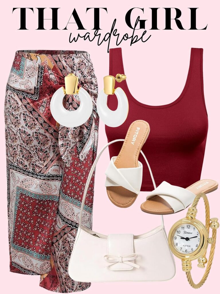 burgundy skirt
