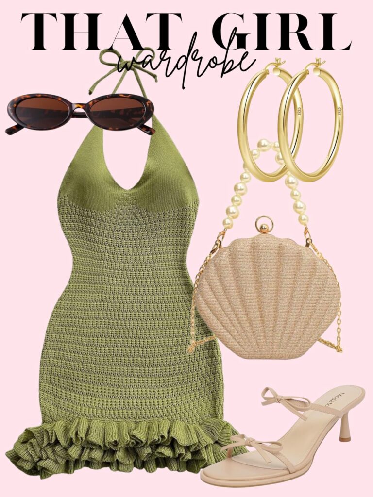green summer dress