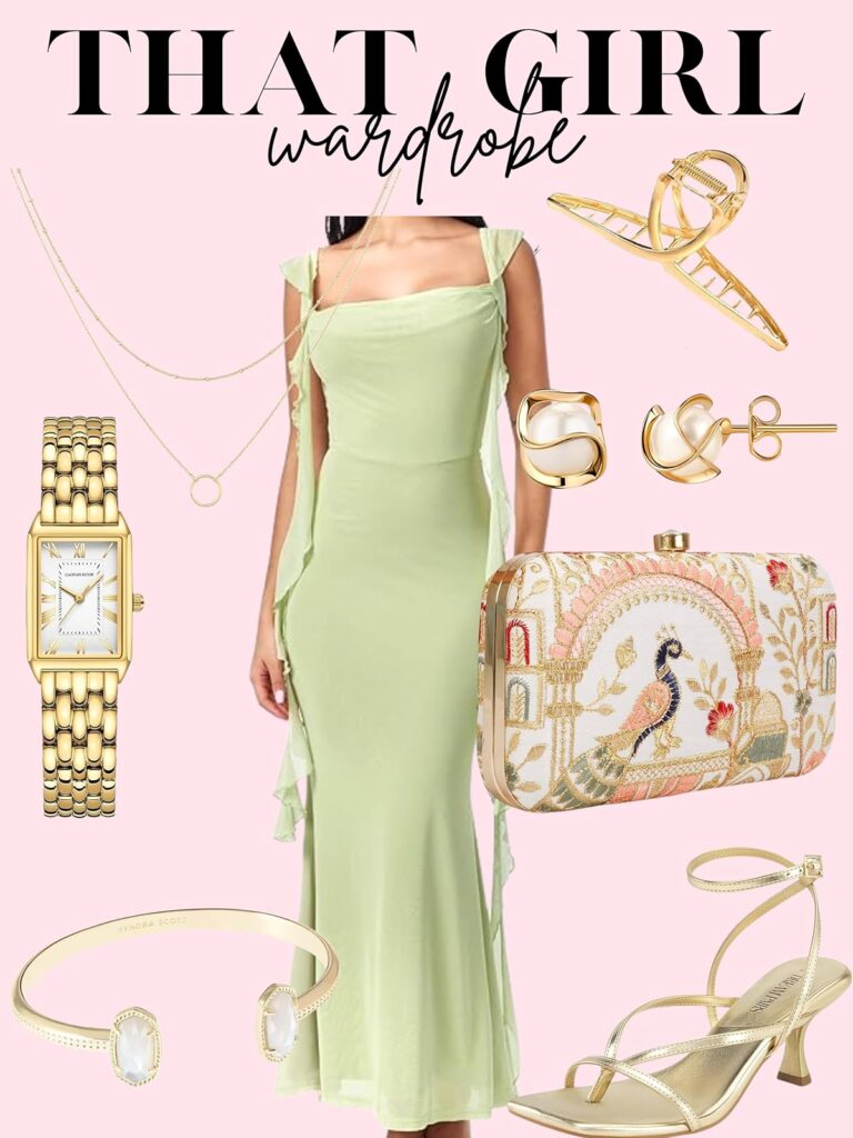 green classy outfit