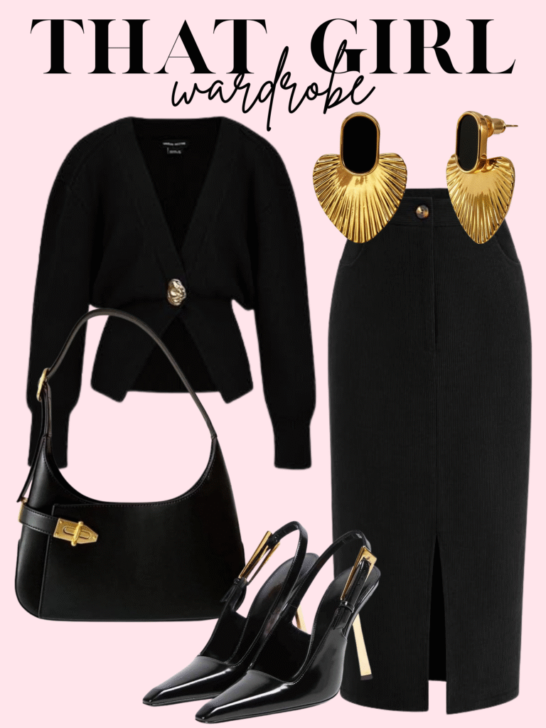 black fall outfit