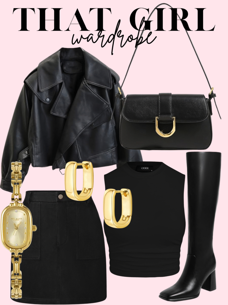 black outfit