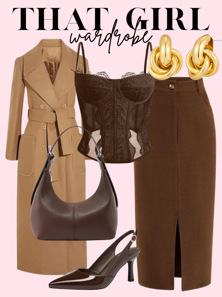 fall skirt outfit
