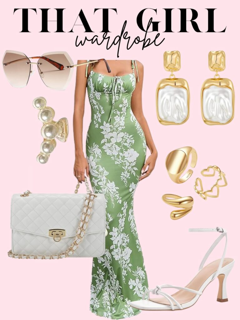 elegant green dress