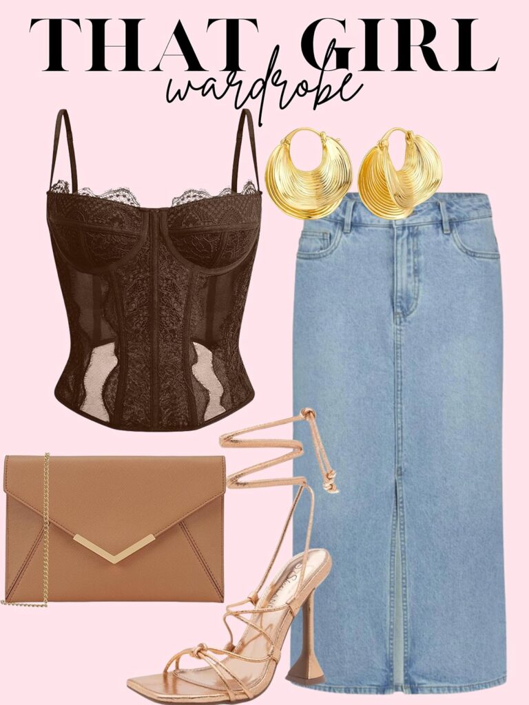 Brown corset top