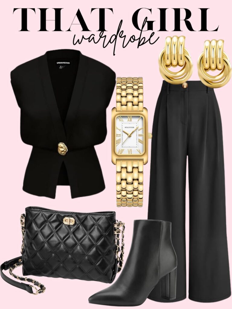 black trousers outfit