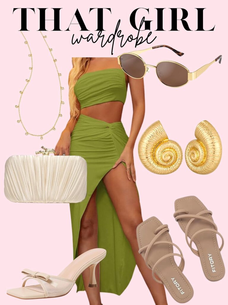 green two piece