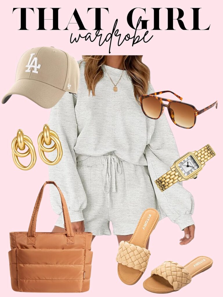 two piece jogging outfit