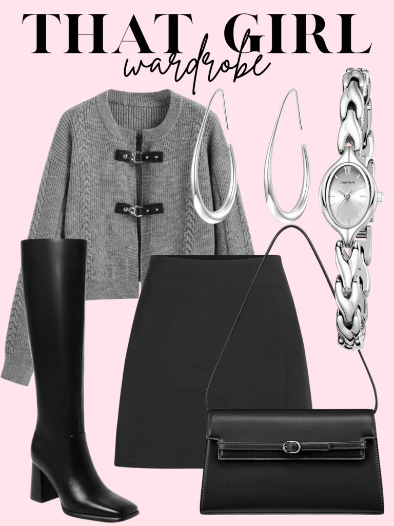 grey fall outfit