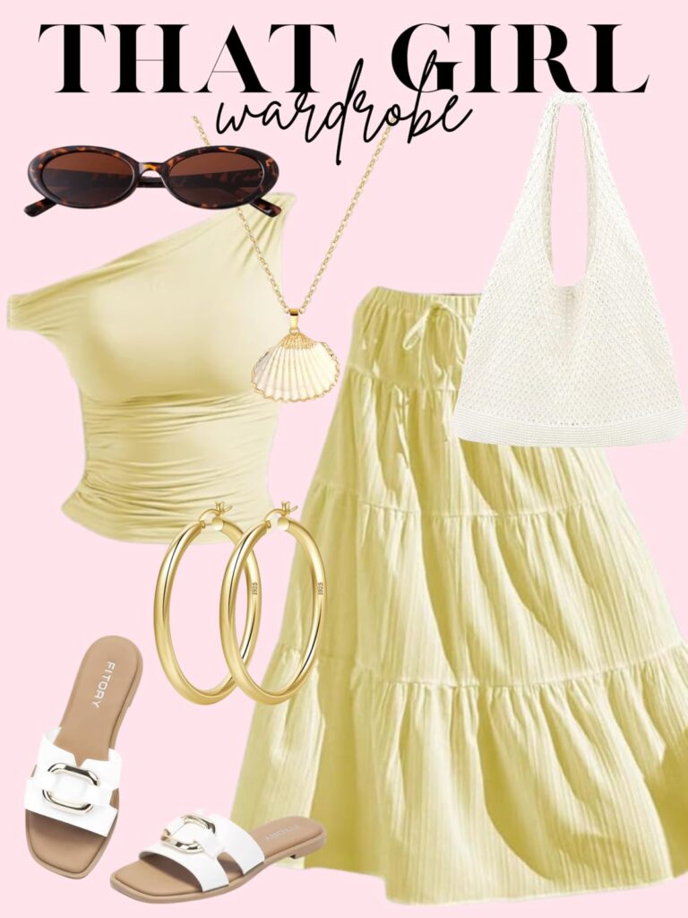 yellow summer outfit