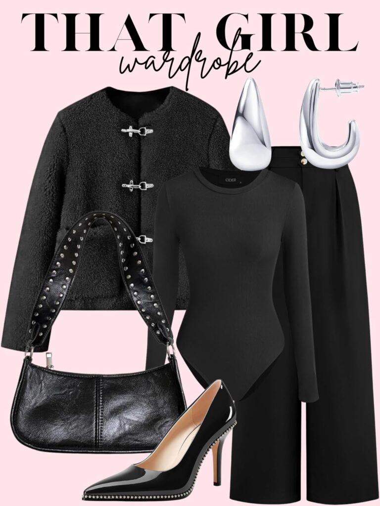 black trousers outfit
