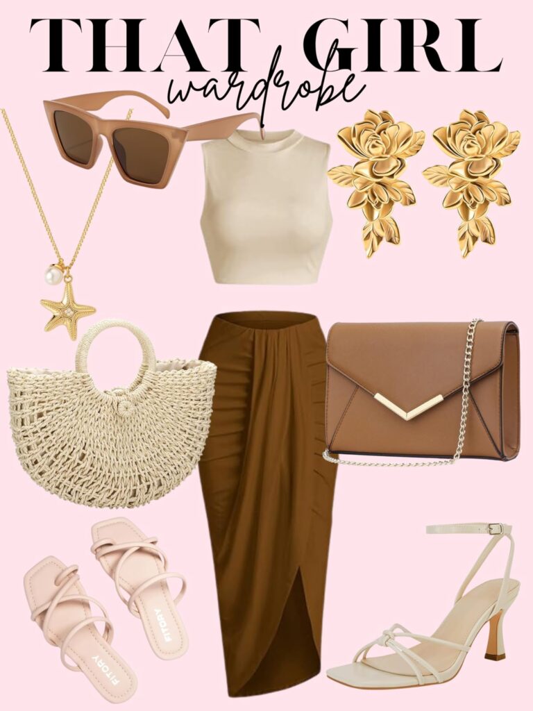 brown two piece set