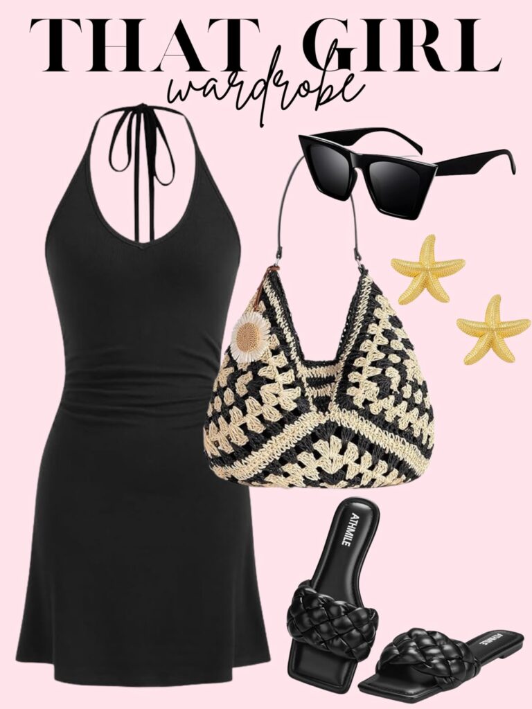 black short dress