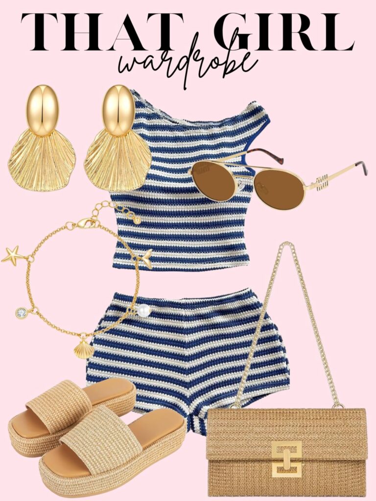 blue two piece set