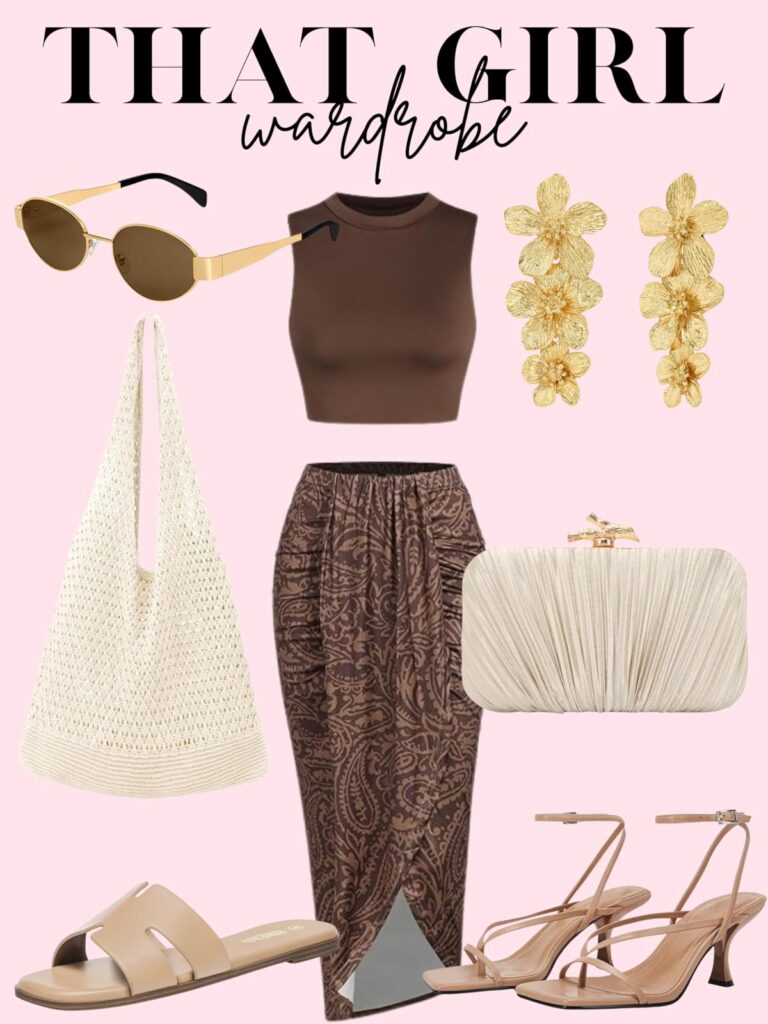 brown two piece