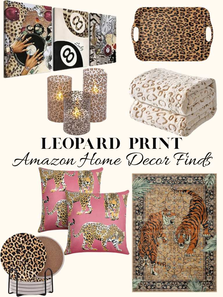 leopard print home decor finds