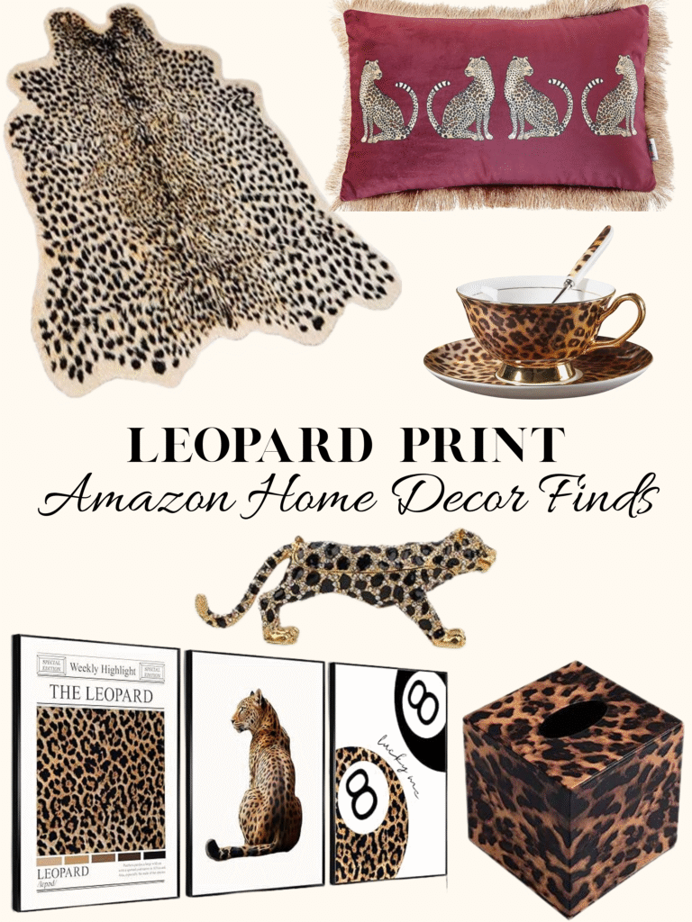 leopard print amazon home finds
