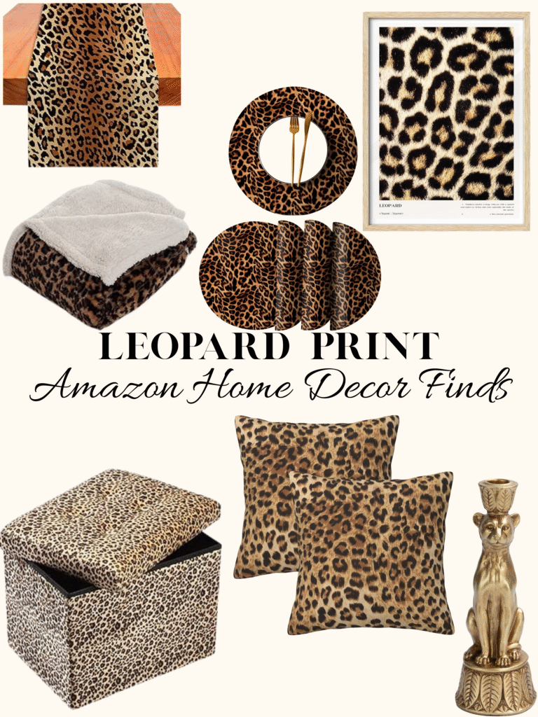 leopard print home decor