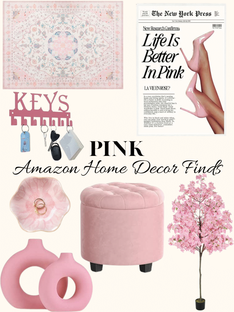 Pink home decor