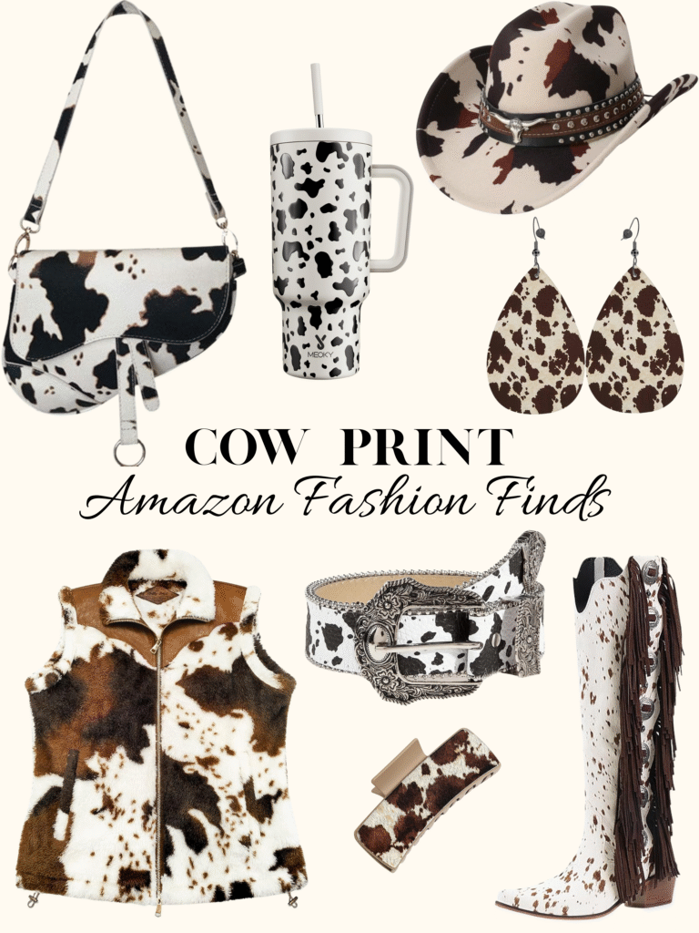 cow print accessories amazon