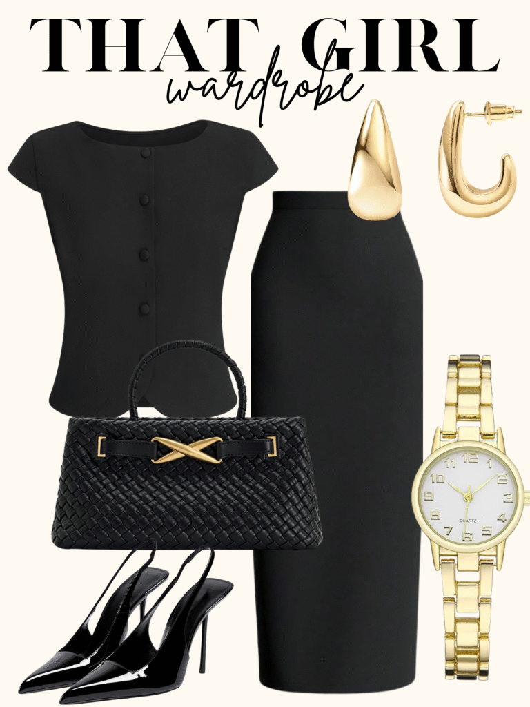 black classy outfit