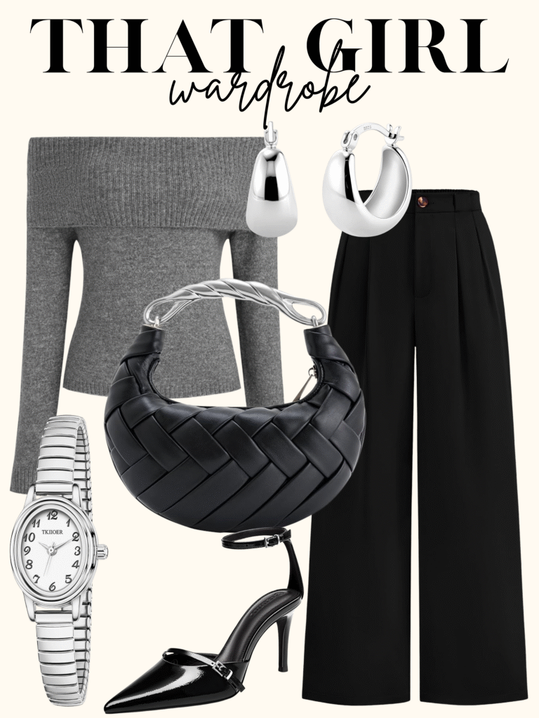 feminine grey outfit