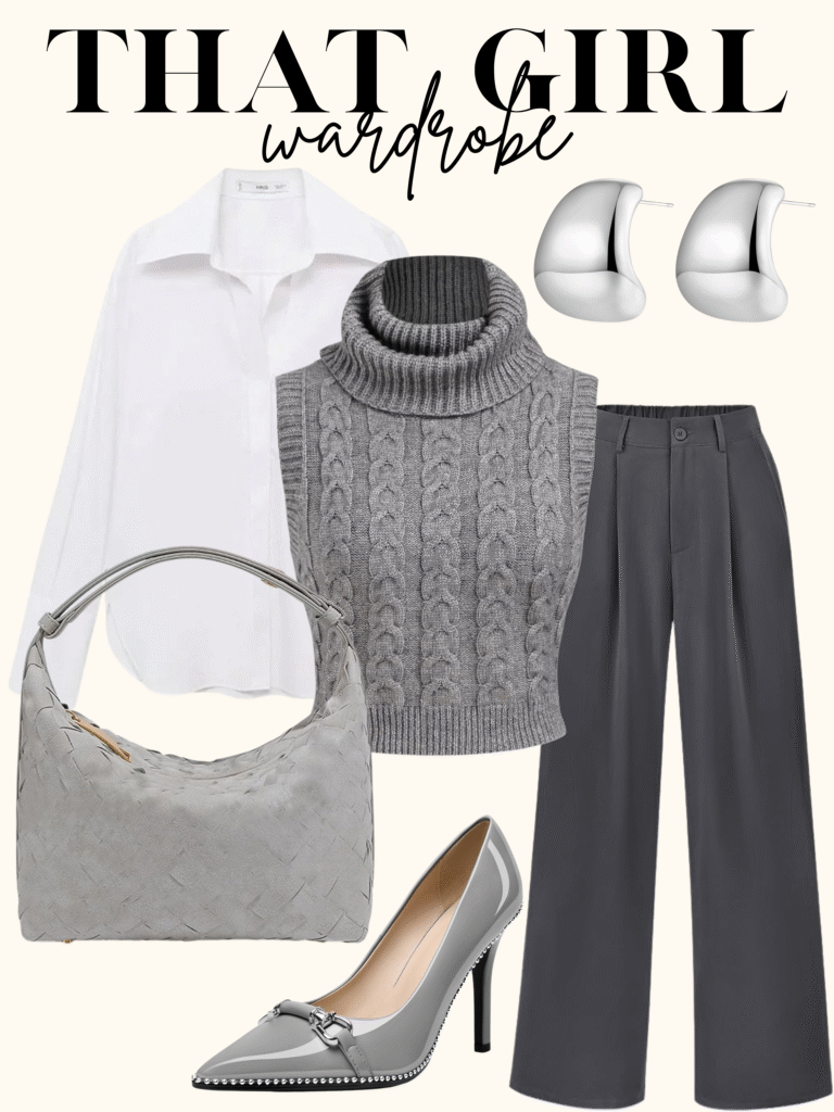 classy grey outfit