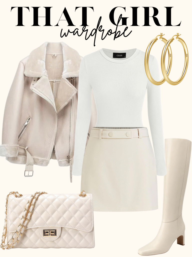 beige winter outfit