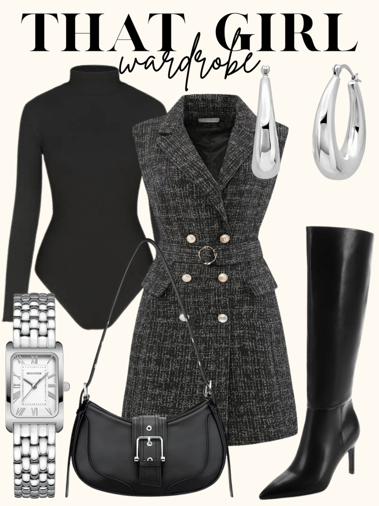 black elegant outfit