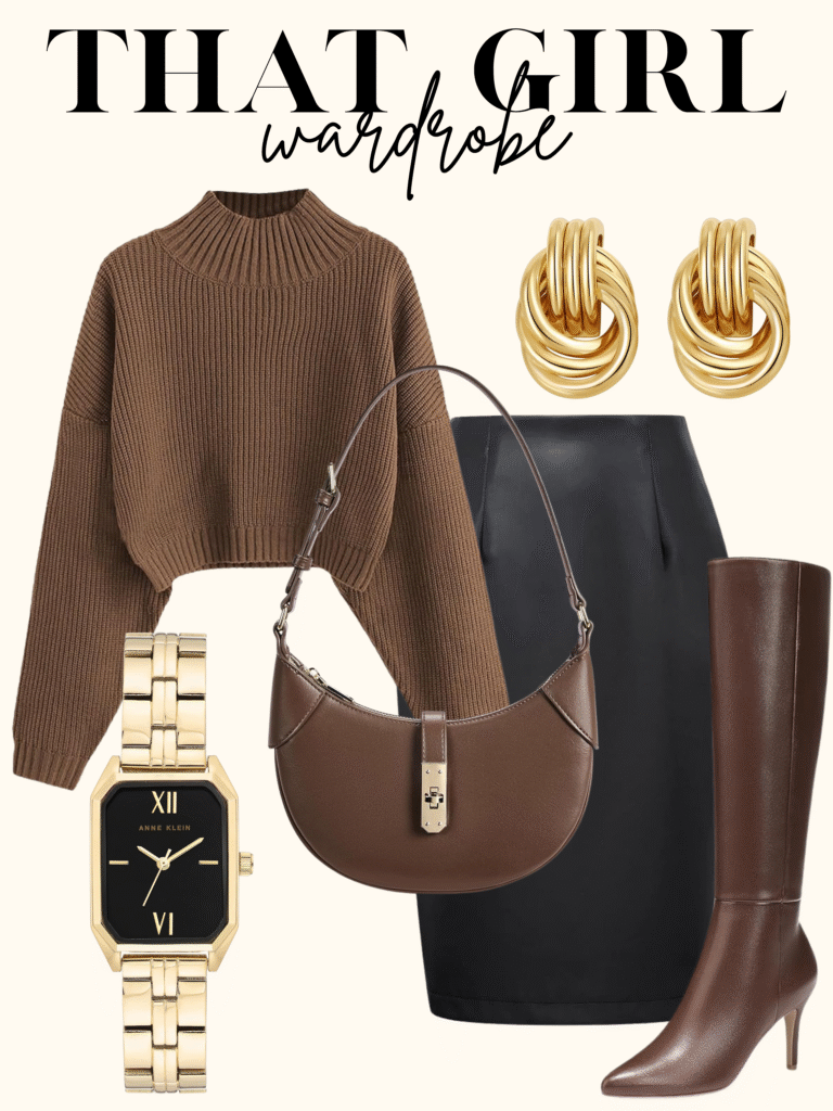 brown autumn outfit