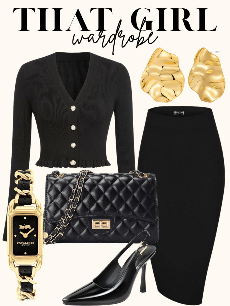 black chic outfit