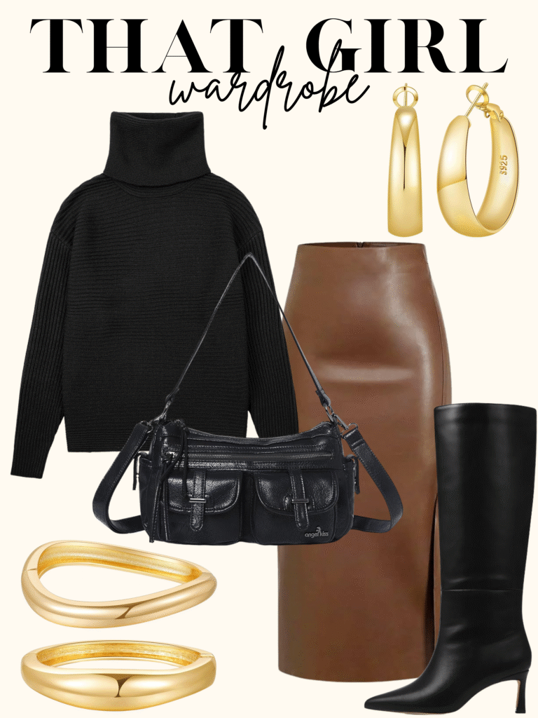 black sweater outfit