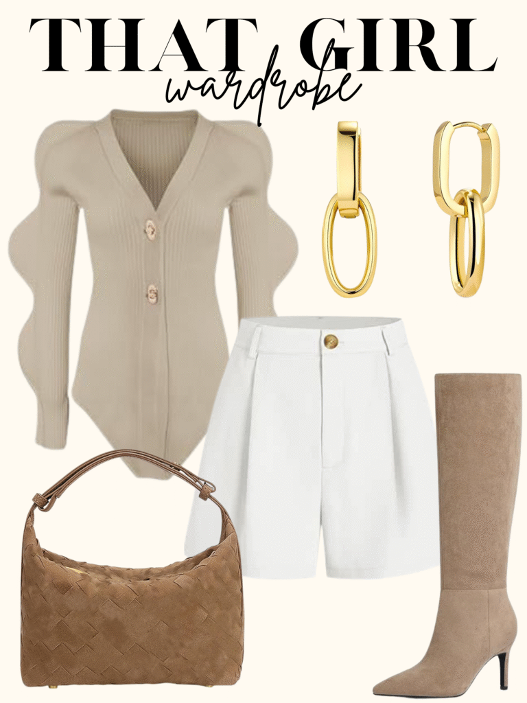 chic beige outfit
