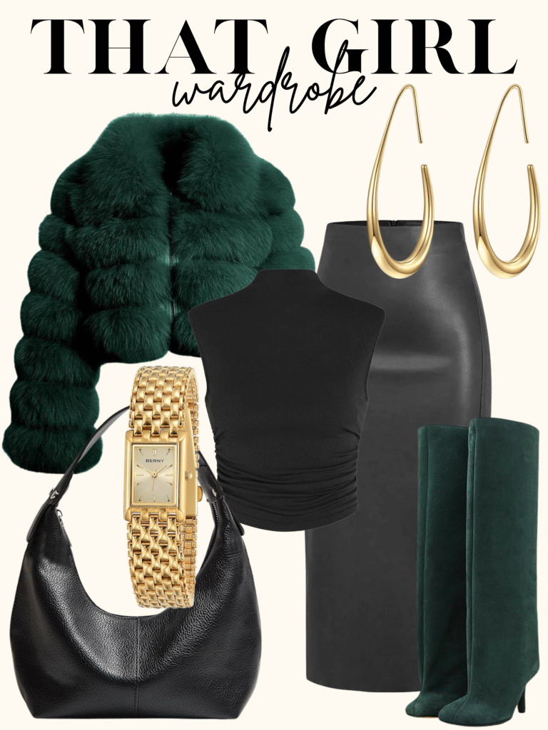 faux fur outfit