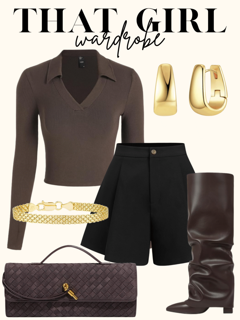 brown outfit idea