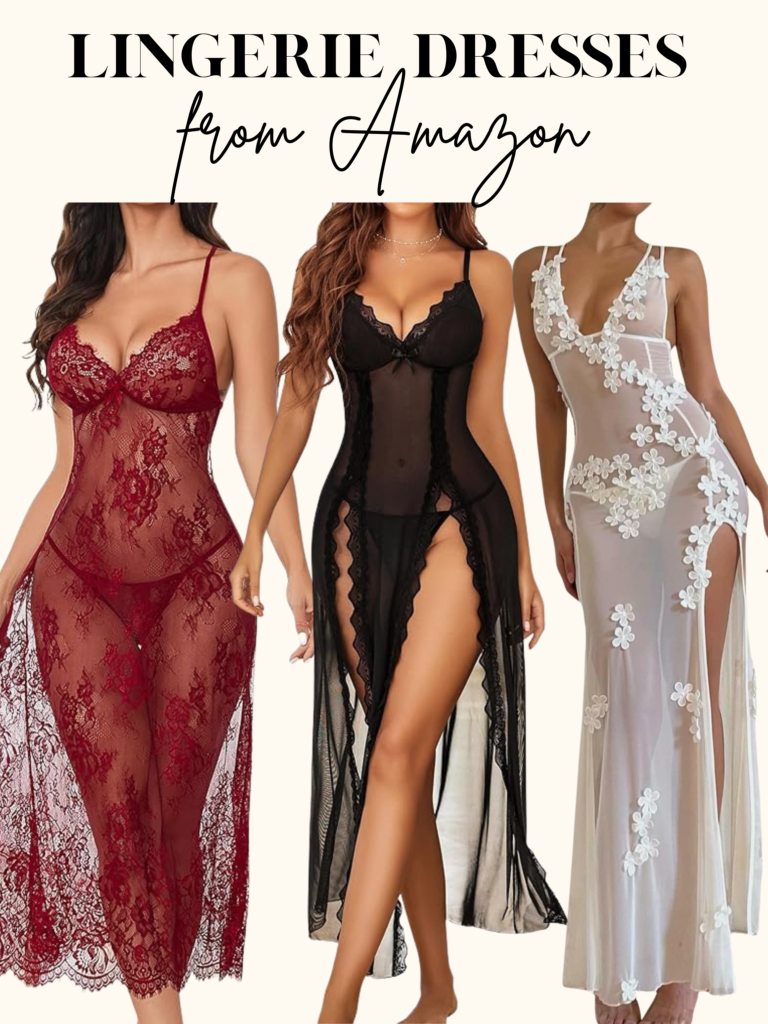 long lingerie dress