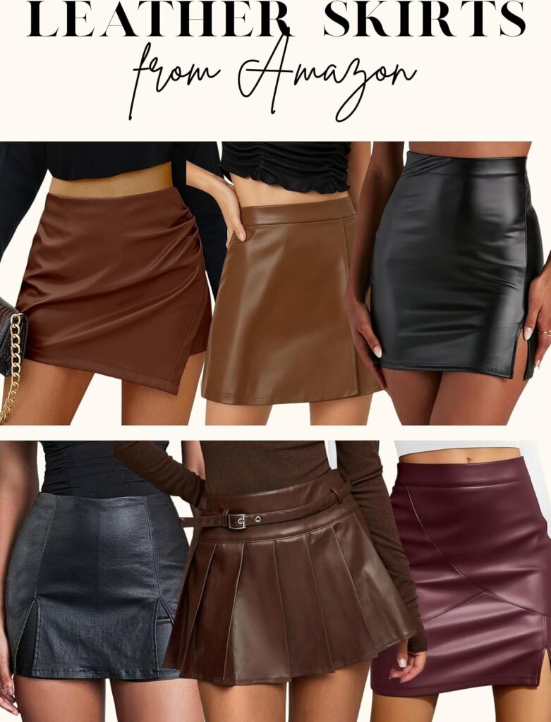 leather skirts
