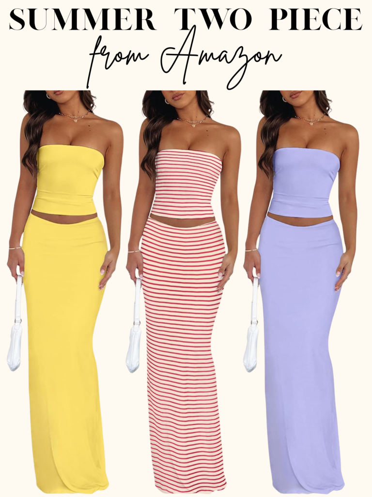 colorful two piece dress