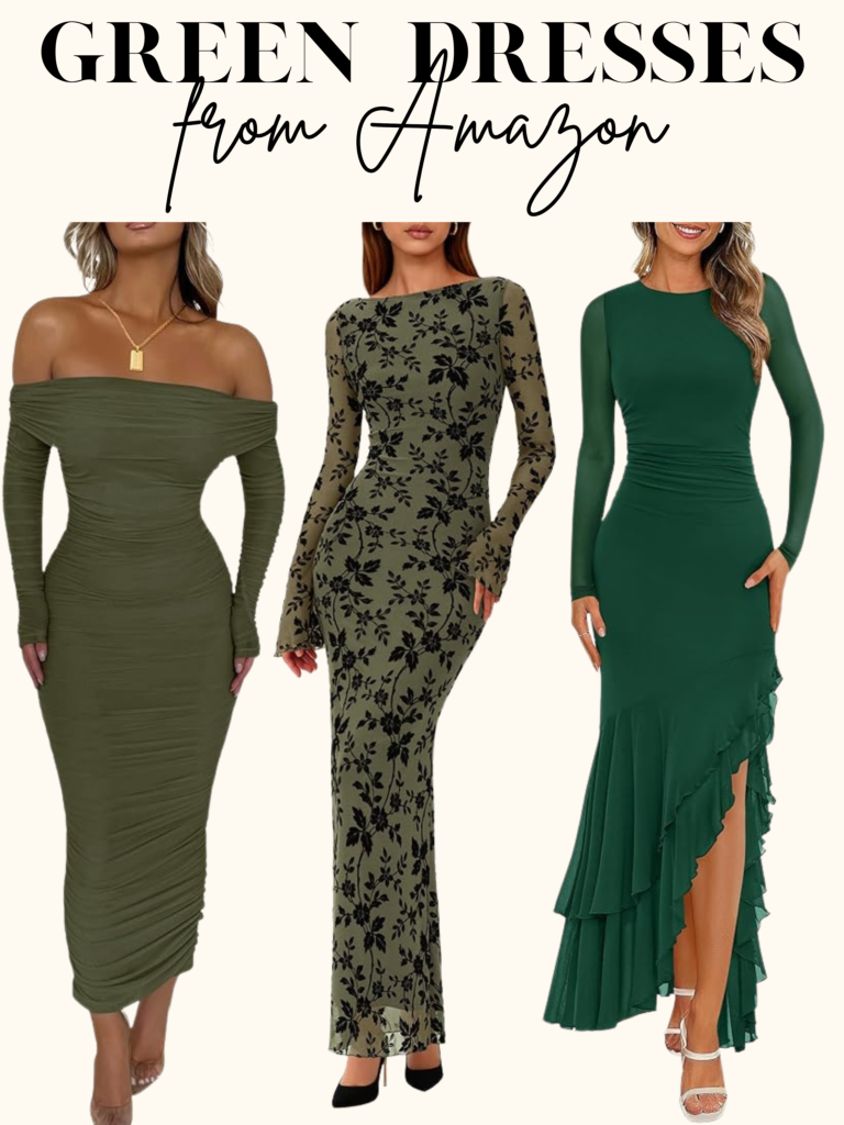 green maxi dresses