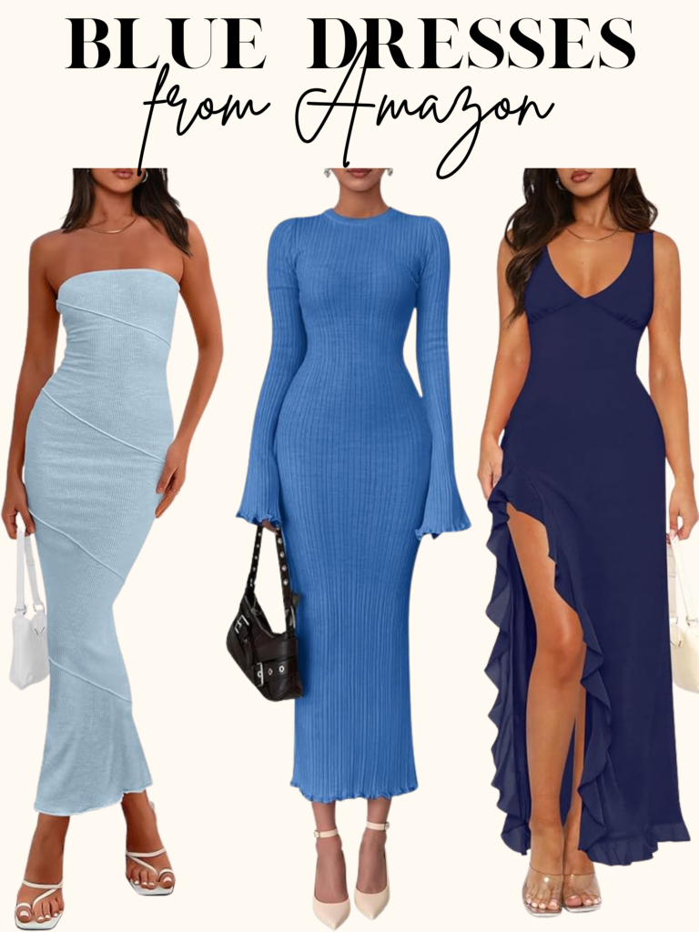 long blue dresses
