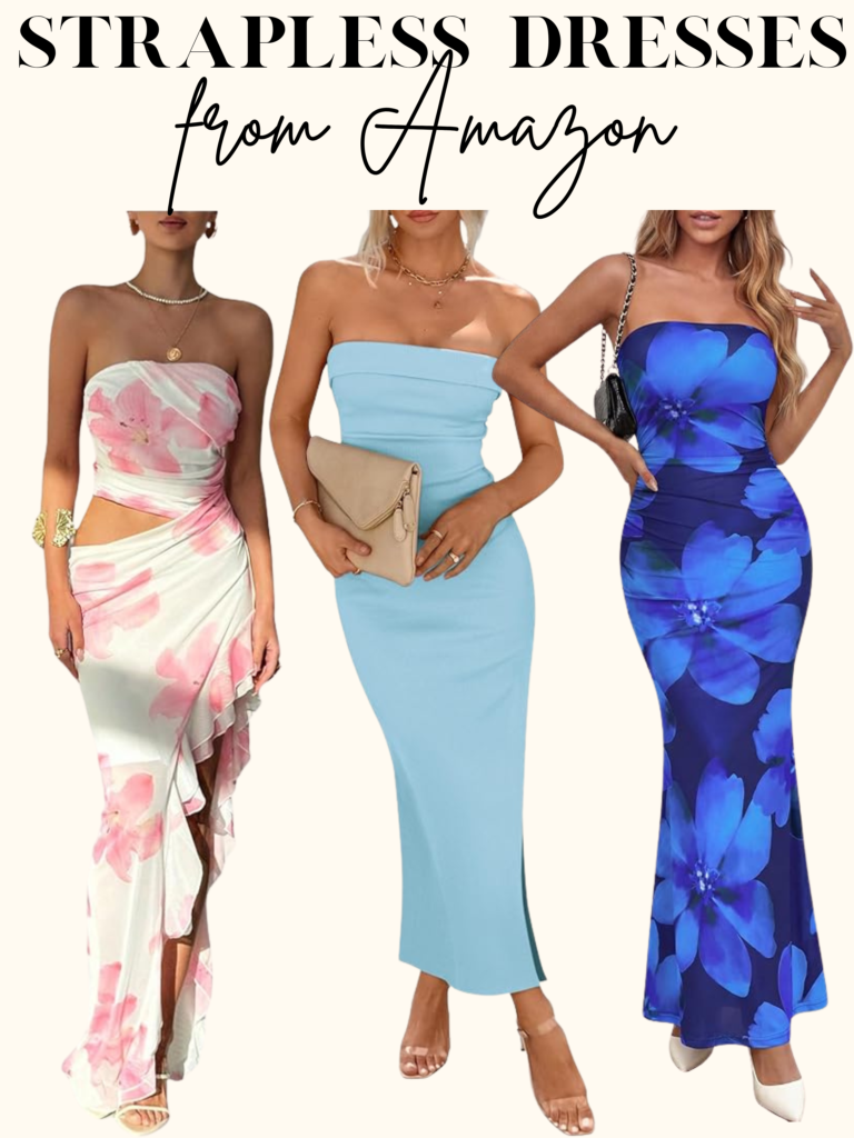long strapless dresses