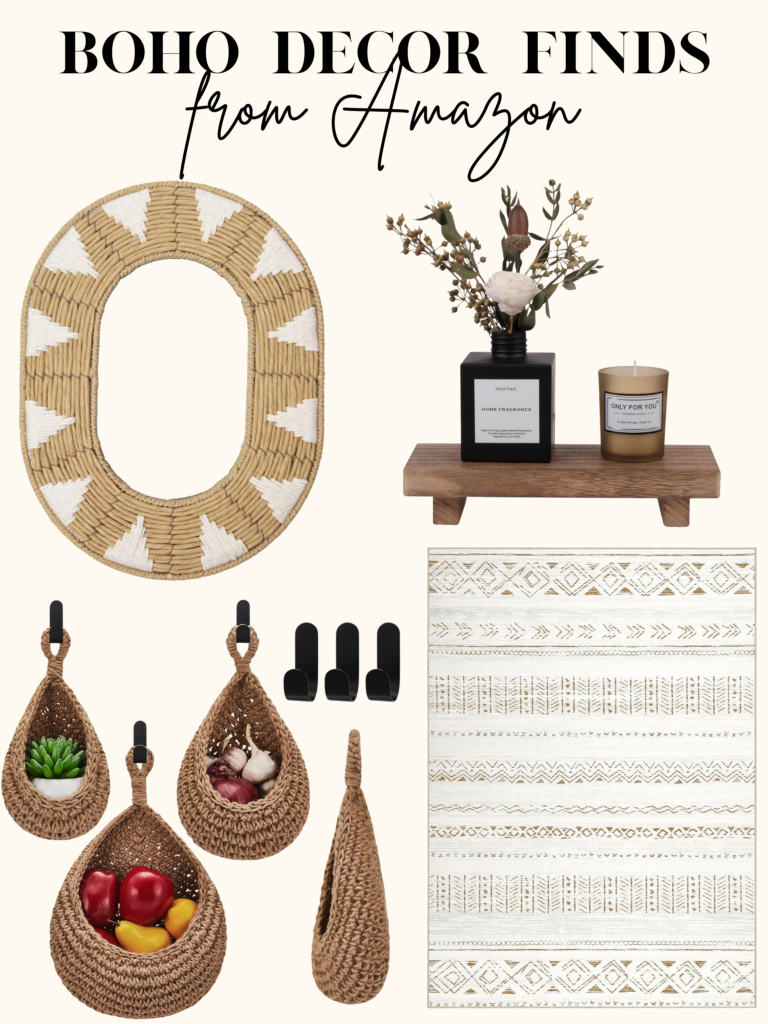 boho decor finds from Amazon