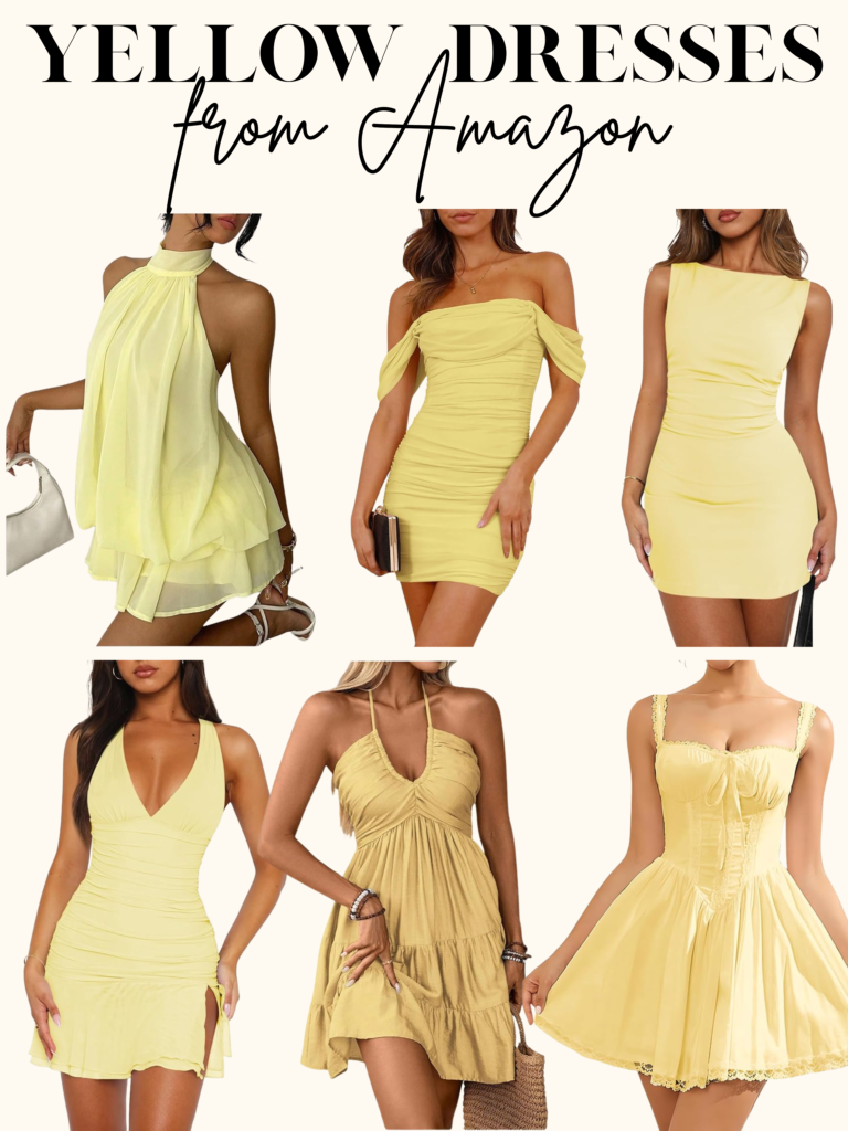 yellow summer dresses