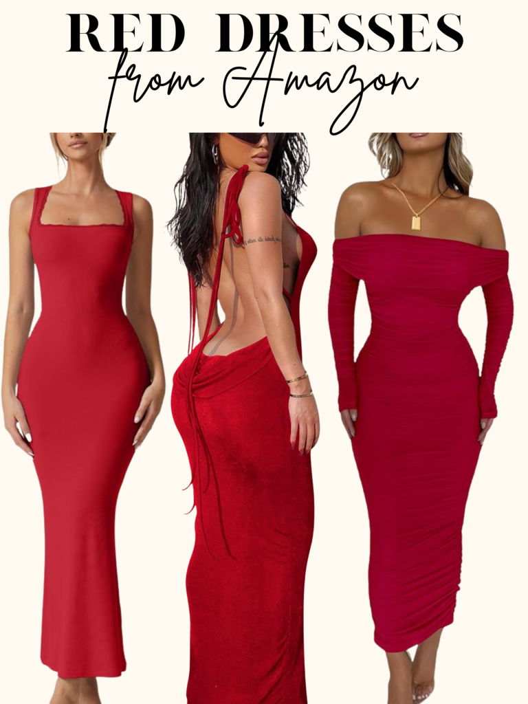 red maxi dresses