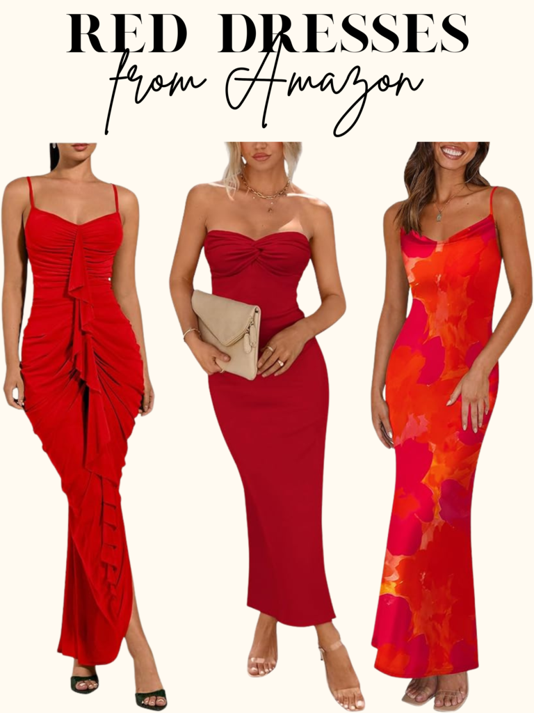 red maxi dresses