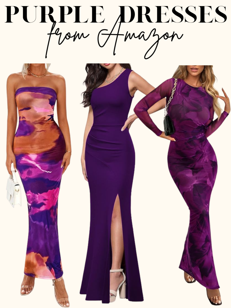 purple maxi dresses