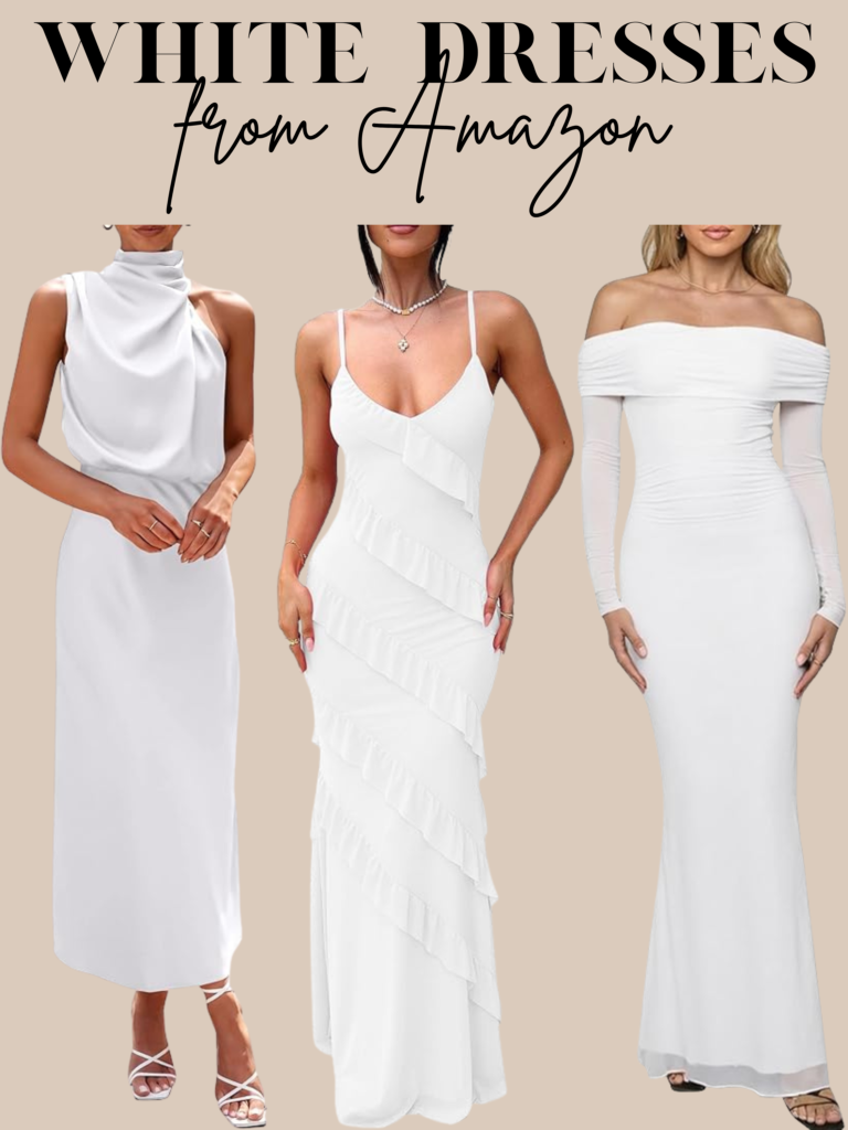 elegant white dresses