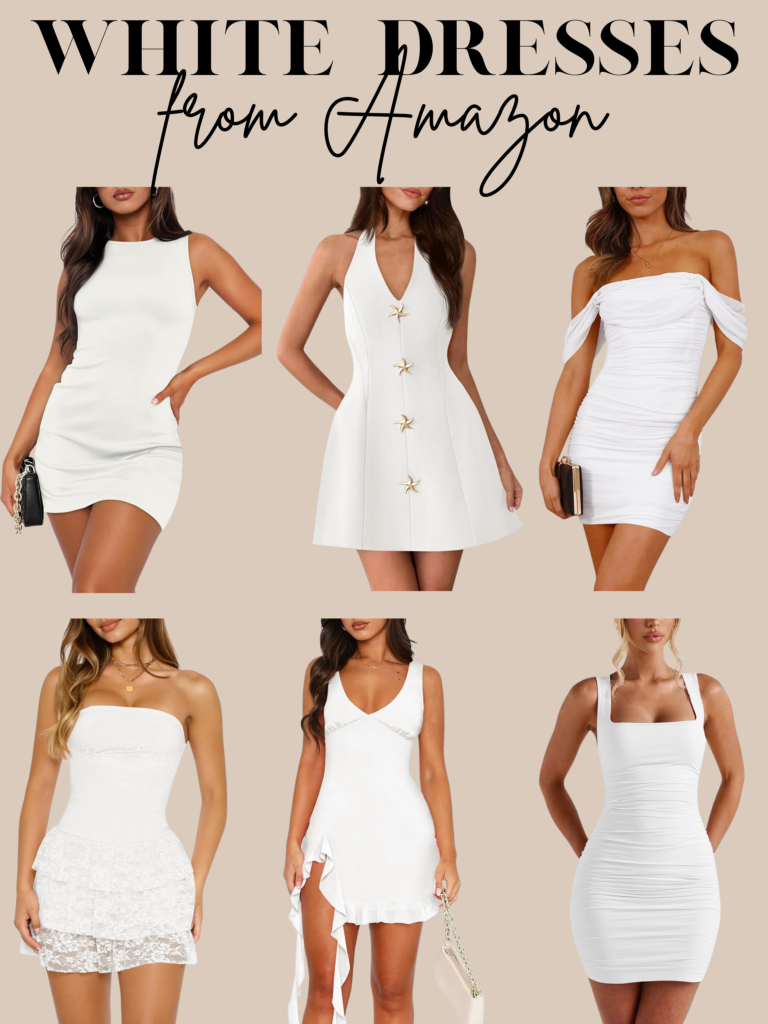 elegant white dresses